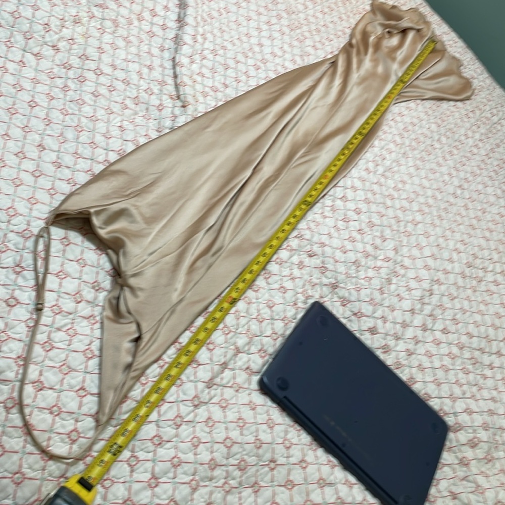 show me your mumu, champagne, satin bias, cut slip dress - Picture 13 of 13